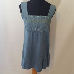 Free People Embroidered Shirt Size S